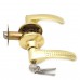 Ручка-защелка межкомнатная SOLLER с ключем и фиксатором R 3903 ETPB золото