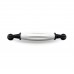 Ручка мебельная SOLLER 1259-128 черная с белой керамической вставкой, 128 мм