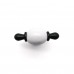 Ручка- кнопка мебельная SOLLER 1262 черная с белой керамической вставкой