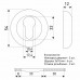 Накладка на цилиндровый механизм ET-02 AB SOLLER бронза /100/