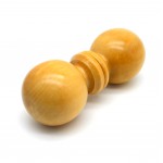 Ручка-кнопка деревянная шар, лак светлая