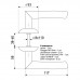 Комплект дверных ручек ZY-501 SS SOLLER мат. никель  /24/