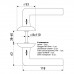 Комплект дверных ручек ZY-506 CP/SS SOLLER хром/мат. никель  /24/