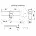 50/76AB Замок врезной с ручками на планке бронза, кл/в, м/ц никель 6/24 ЦМВ70