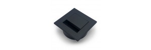 Розетка квадратная для компьютерного стола (черная) 