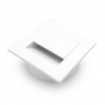 Розетка квадратная для компьютерного стола (белая)