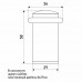 М71А черный ограничитель дверной  /240,24/