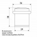 М71В черный ограничитель дверной  /360,36/