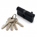 Механизм цилиндровый F5 черный (70мм, 5 ключей) SOLLER /12,120/