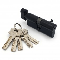 Механизм цилиндровый FV5 черный (70мм, 5 ключей) кл/вертушка, латунь/металл SOLLER /12,120/