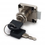 Замок мебельный с ответной планкой 138-22М хром 