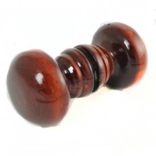 Ручка-кнопка деревянная классика большая, лак темная