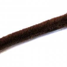 Щетка (шлегель) самокл. коричневая для шкафа-купе (6мм)