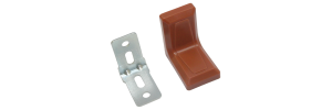 Уголок мебельный пластиковый + цинк 26*26 Коричневый Уголок мебельный пластиковый + цинк 26*26 Коричневый